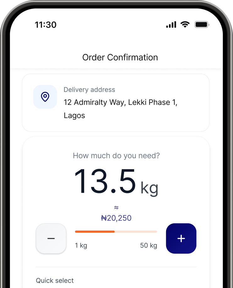 Place your refill order
